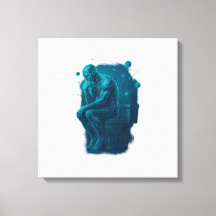 The Thinker on the Throne Canvas Print
