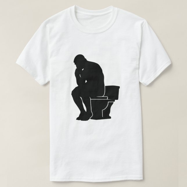 The Thinker on the Throne T-Shirt (Design Front)