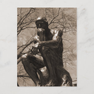 The Thinker Postcard