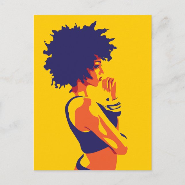 The Thinker Postcard (Front)