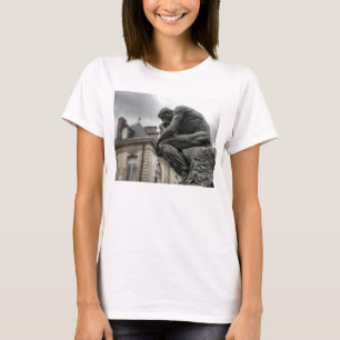 The Thinker Rodin Paris Sculpture T-Shirt