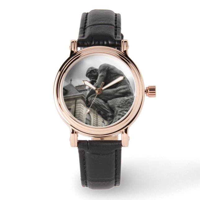 The Thinker Rodin Paris Sculpture Watch (Front)