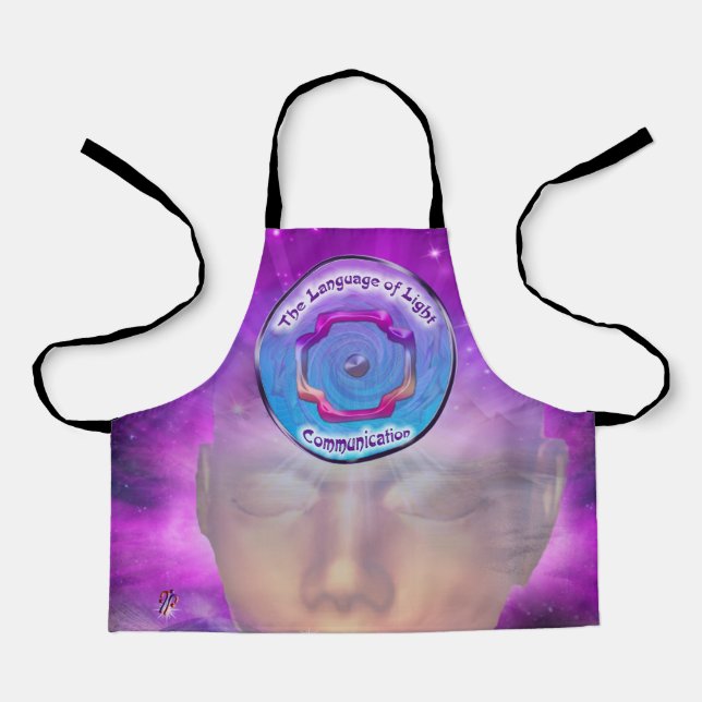 The Third Eye Chakra - Symbol of Communitation Apron (Front)