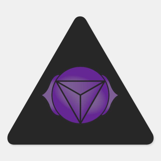 The Third Eye Chakra Triangle Sticker (Front)