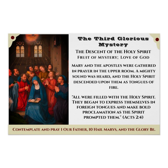 The Third Glorious Mystery Poster (Front)