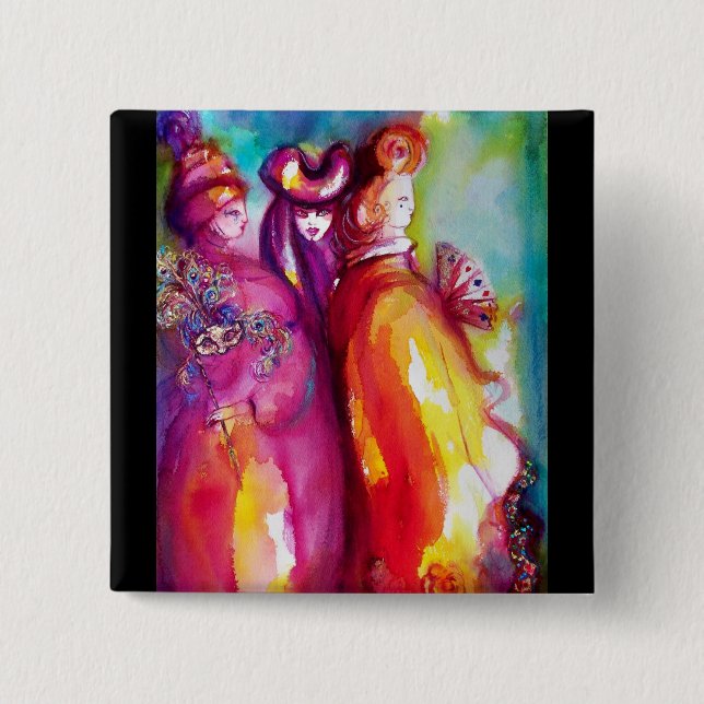 THE THIRD MASK 15 CM SQUARE BADGE (Front)