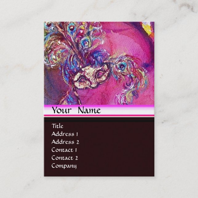 THE THIRD MASK / Costume Designer ,Theatre Artist Business Card (Front)