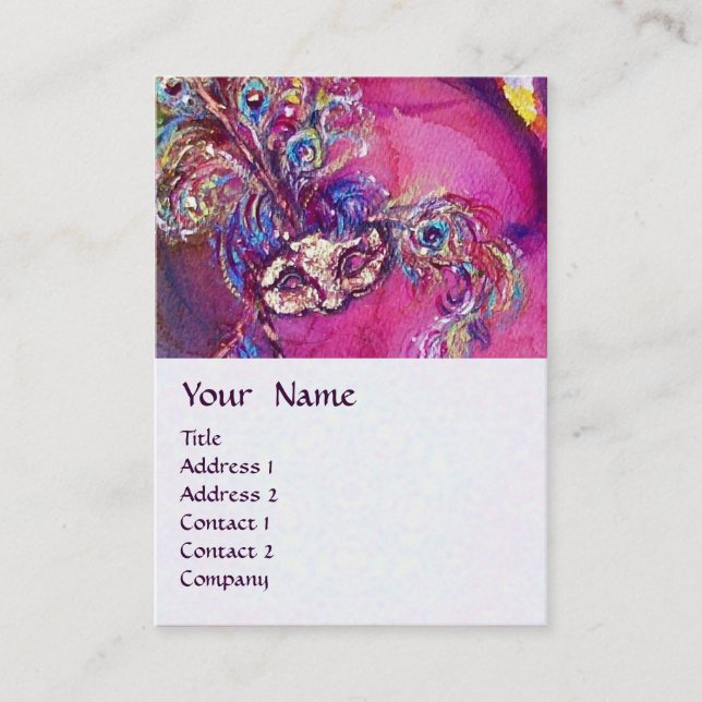 THE THIRD MASK / Costume Designer ,Theatre Artist Business Card (Front)