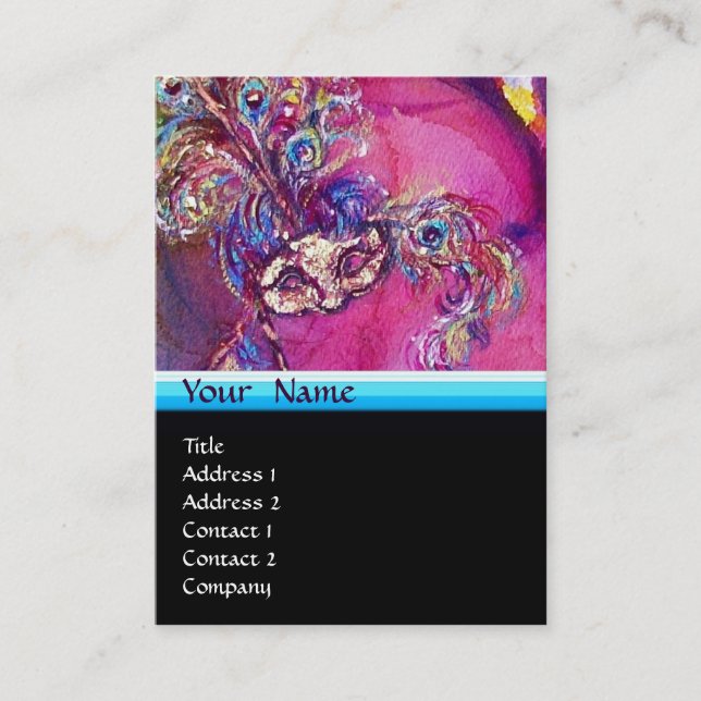 THE THIRD MASK / Costume Designer ,Theatre Artist Business Card (Front)