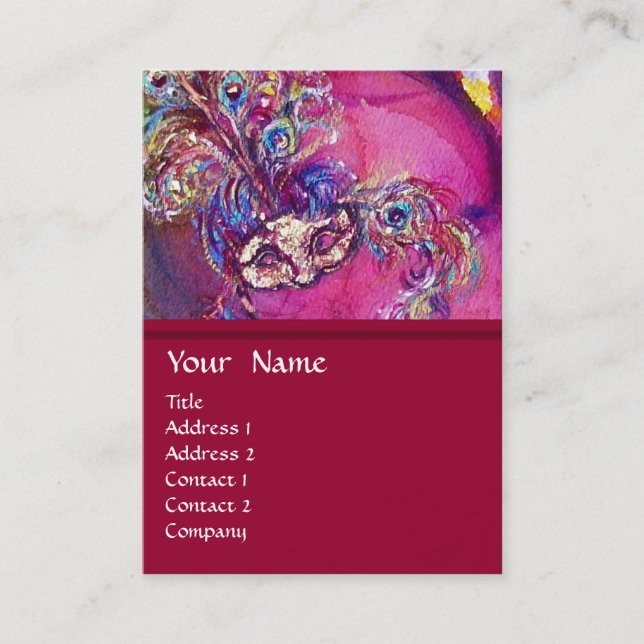 THE THIRD MASK / Costume Designer ,Theatre Artist Business Card (Front)