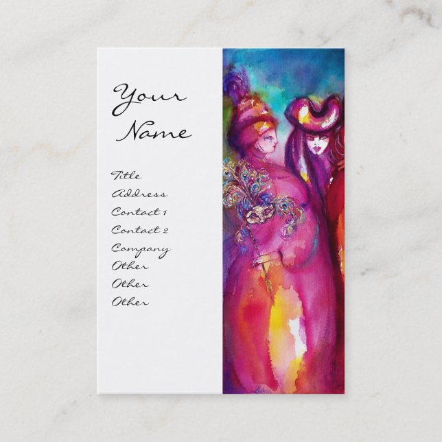 THE THIRD MASK / Costume Designer ,Theatre Artist Business Card (Front)