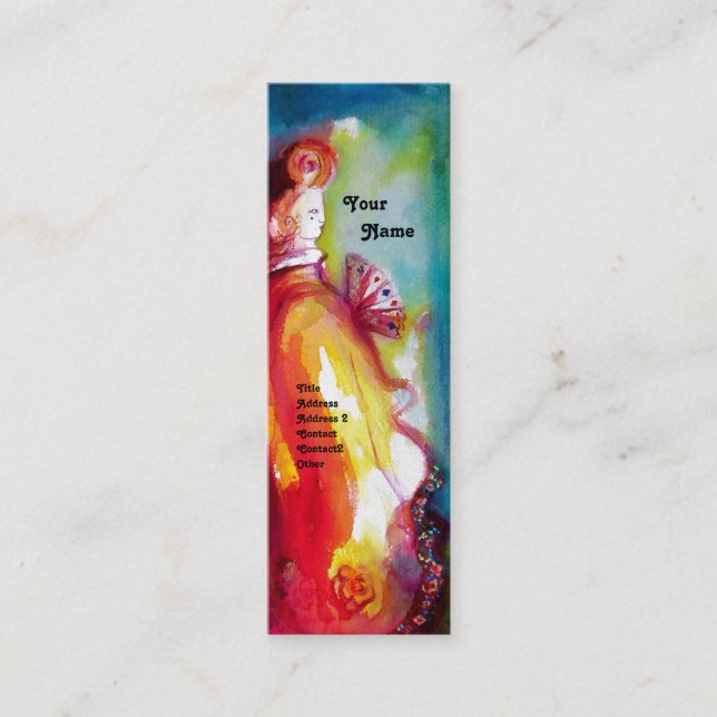 THE THIRD MASK / Costume Designer ,Theatre Artist Mini Business Card (Front)