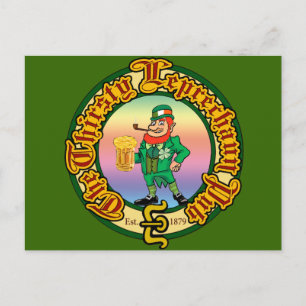 The Thirsty Leprechaun Pub Postcard
