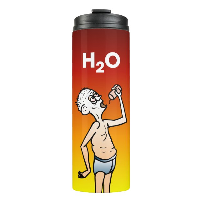 The Thirsty Man Thermal Tumbler (Front)