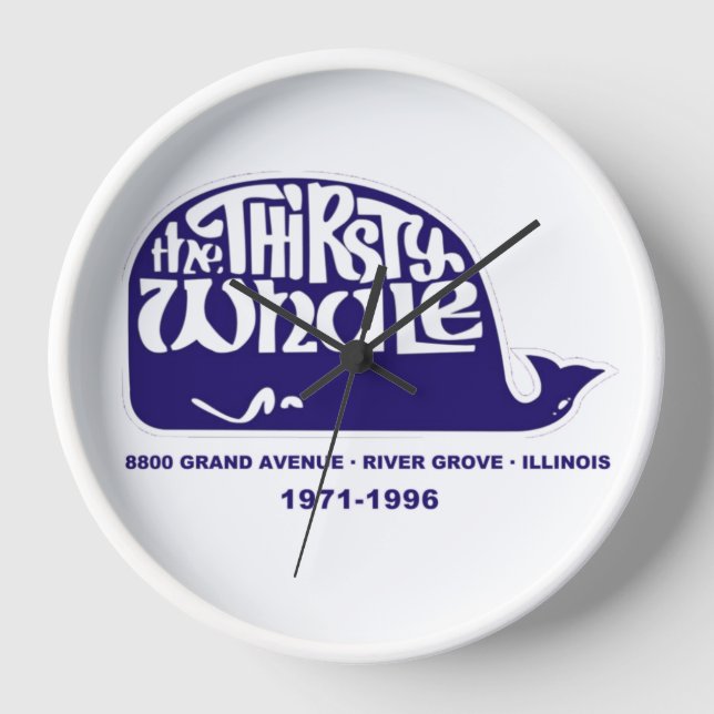 The Thirsty Whale, River Grove, Illinois Clock (Front)