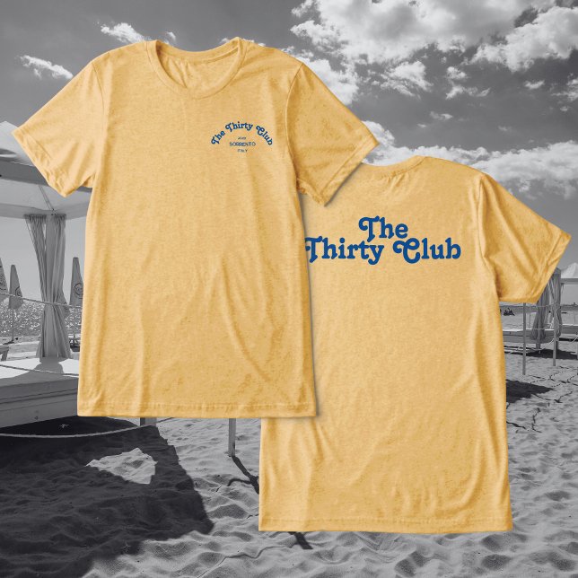 The Thirty Club Pink Oversize 30th Birthday Party  Tri-Blend Shirt (Creator Uploaded)