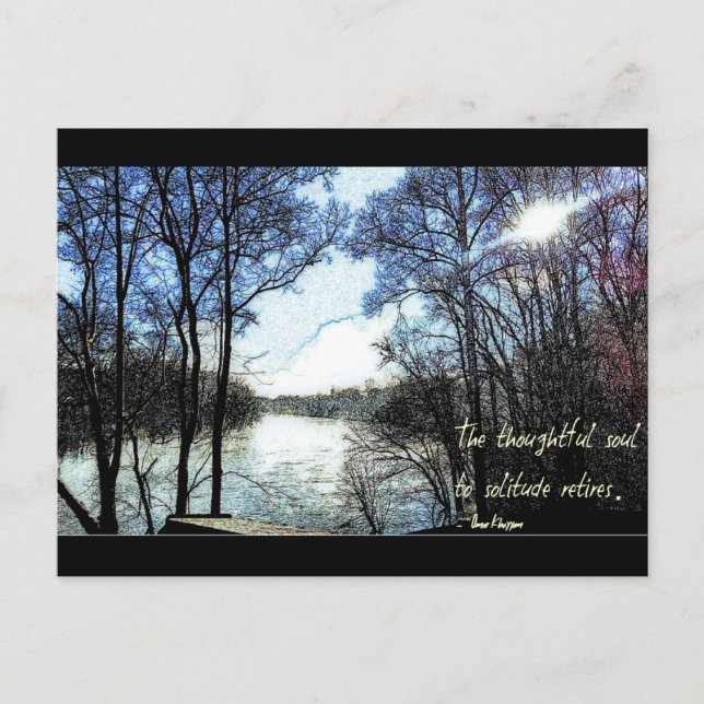 The thoughtful soul... postcard (Front)