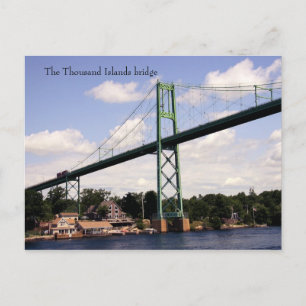 The thousand islands bridge postcard