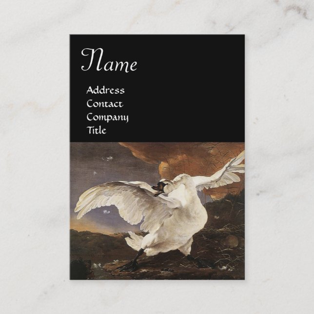 The Threatened Swan Business Card (Front)