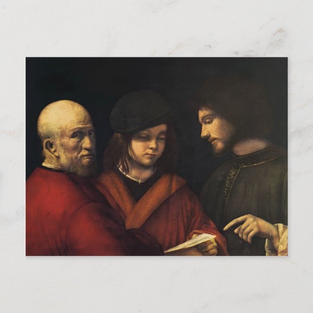 The Three Ages of Man by Giorgione Postcard (Front)