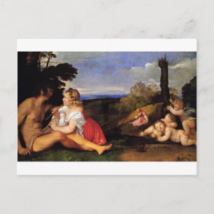The Three Ages of Man by Titian Postcard