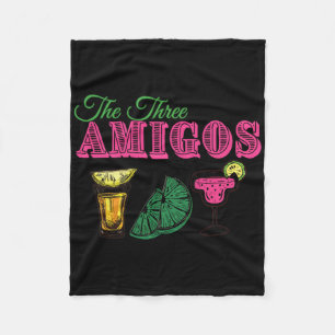 The Three Amigos Funny Cinco De Mayo  Fleece Blanket