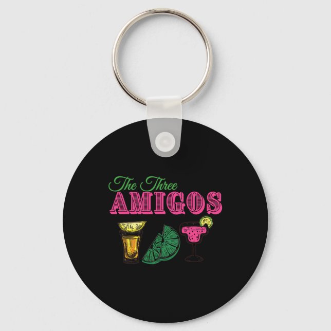 The Three Amigos Funny Cinco De Mayo  Key Ring (Front)