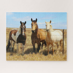 The Three Amigos Horse Friends Jigsaw Puzzle