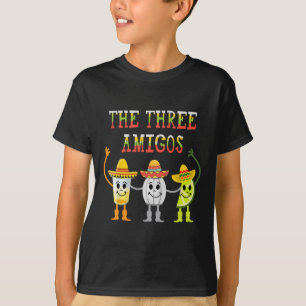 The Three Amigos T Shirt Tequila Salt Lime Cinco D