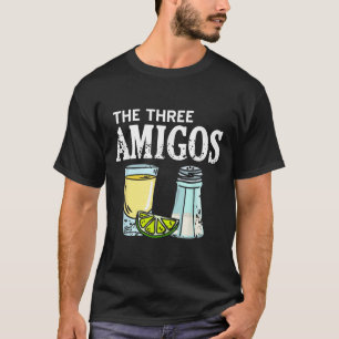 The Three Amigos Tequila Lime Salt Party Humour T-Shirt
