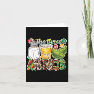 The Three Amigos Tequila Salt Lime Cinco De Mayo Card