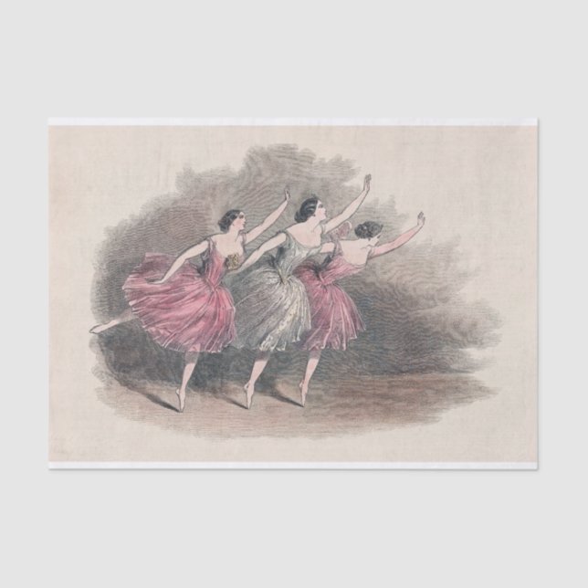 The Three Ballerinas Tissue Paper (Front)