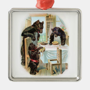 The Three Bears Metal Tree Decoration