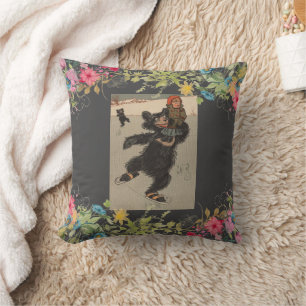 The Three Bears Throw Pillow