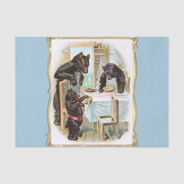 The Three Bears Tissue Paper (Front)