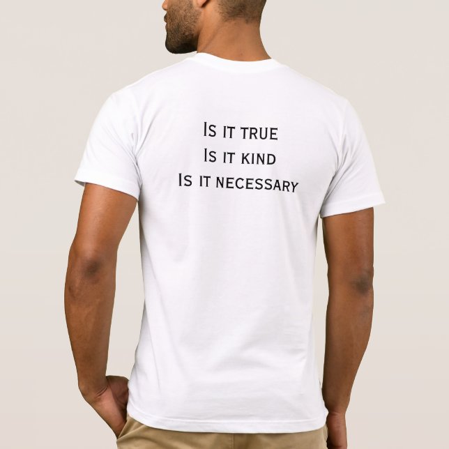 The Three Before Speaking T-Shirt (Back)
