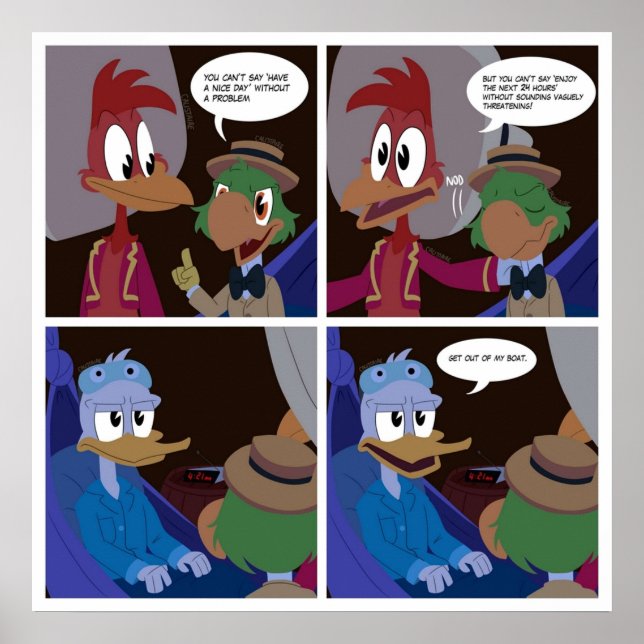 The three caballeros comic poster (Front)