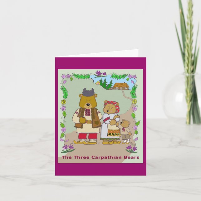 The Three Carpathian Bears Card (Front)