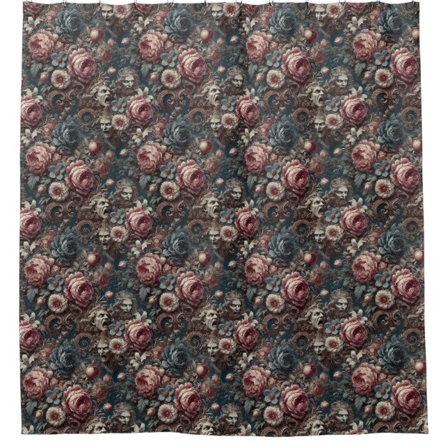 🩸 The Three Christ of Ypsilanti – Gothic  Shower Curtain (Front)