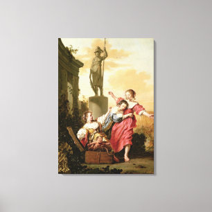 The Three Daughters of Cecrops Canvas Print