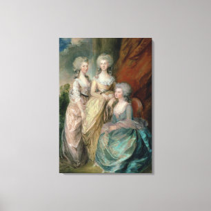 The three eldest daughters of George III: Princess Canvas Print