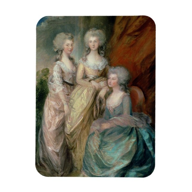 The three eldest daughters of George III: Princess Magnet (Vertical)