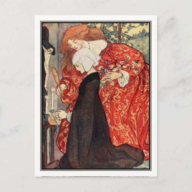 The Three Enemies by Florence Harrison Postcard (Front)