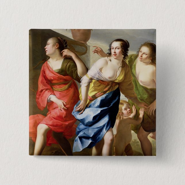 The Three Graces 15 Cm Square Badge (Front)