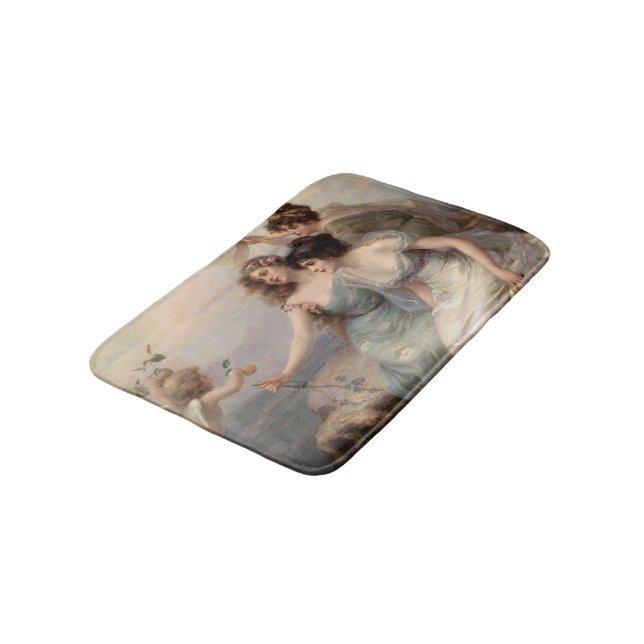 The Three Graces by Edouard Bisson Bath Mat (Angled)