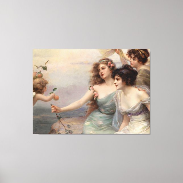 The Three Graces by Edouard Bisson Canvas Print (Front)