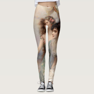 The Three Graces by Edouard Bisson Leggings