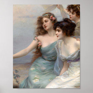 The Three Graces By Edouard Bisson Poster