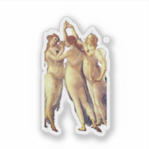The Three Graces - detail, Primavera by Boticelli