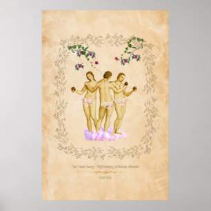 The Three Graces - Raphael Reimagined Poster